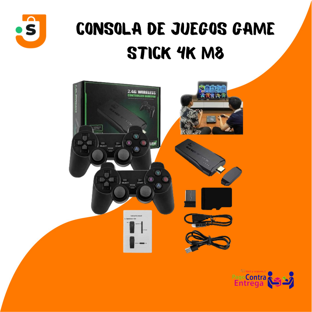 CONSOLA DE JUEGOS GAME STICK 4K M8 –